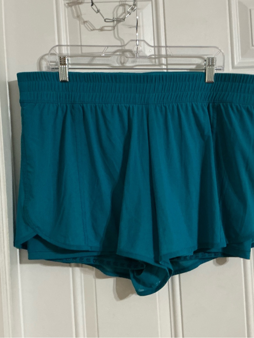 All In Motion Teal Mid-Rise Mesh Run Shorts Size XXL
